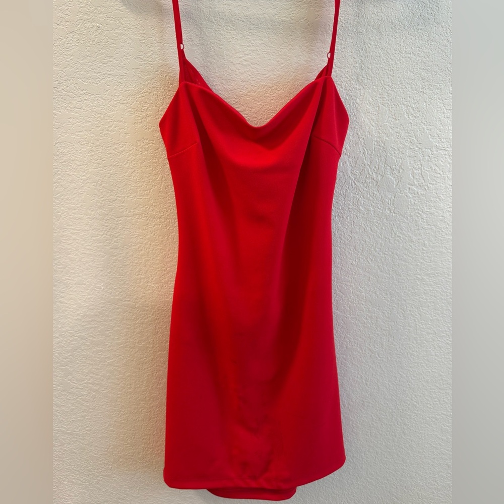 B Darlin Red Backless Dress